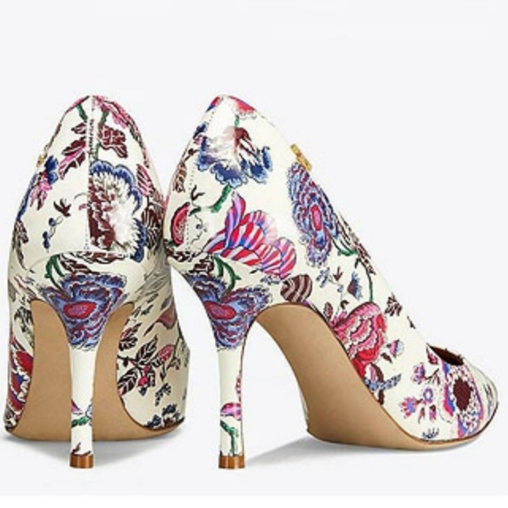Tori Burch Elana Heel. Nearly New! Never worn. - Picture 1 of 11